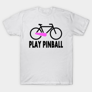 Bicycle Pinball black/pink T-Shirt